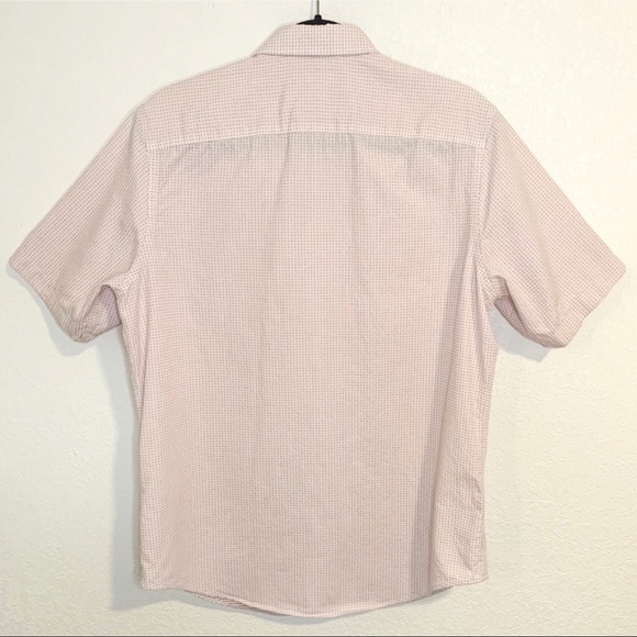 Banana Republic pink & white gingham shirt medium - Picture 2 of 6